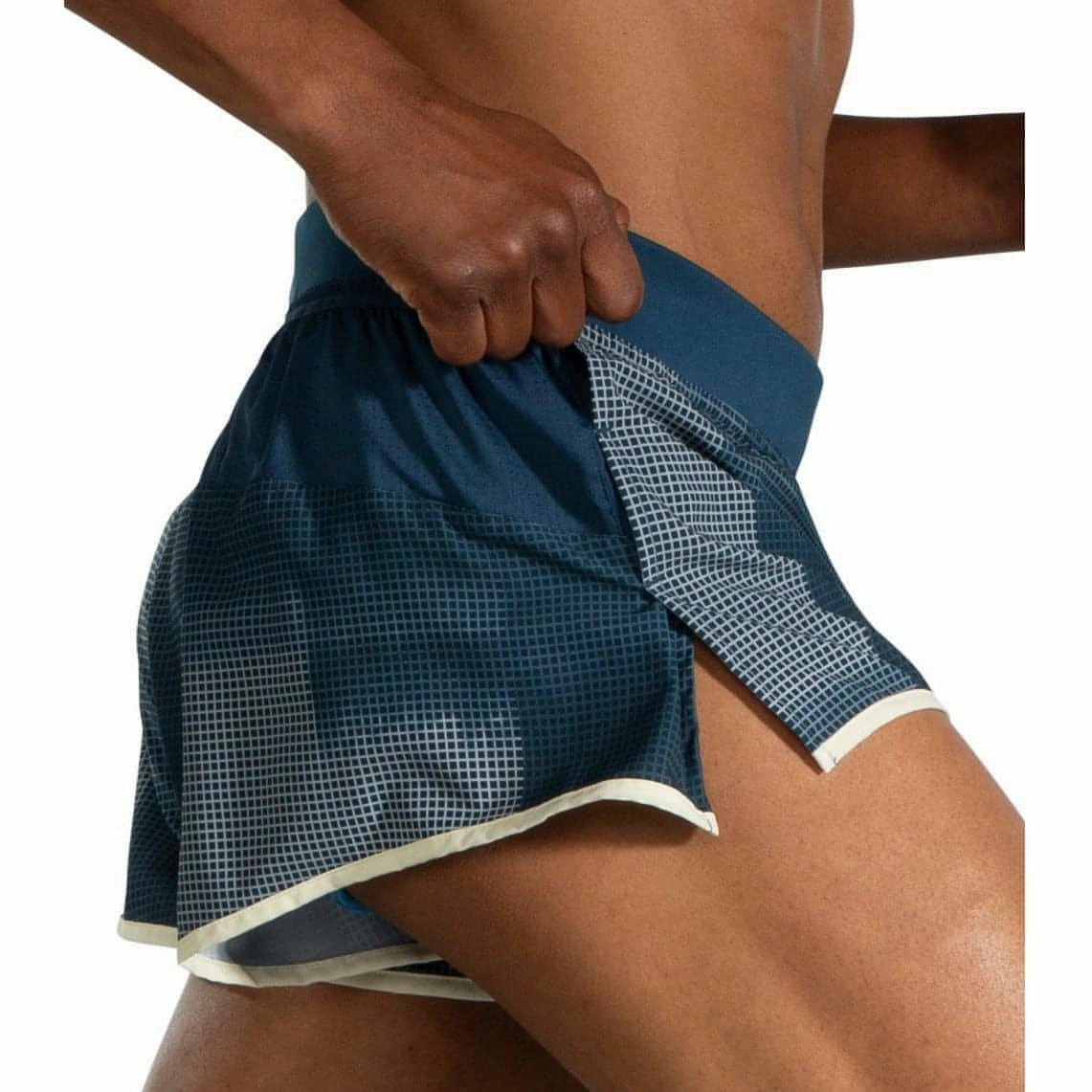Compression Support Layer kids' style Brooks Sherpa 3 Inch Split Mens Running Shorts - Blue