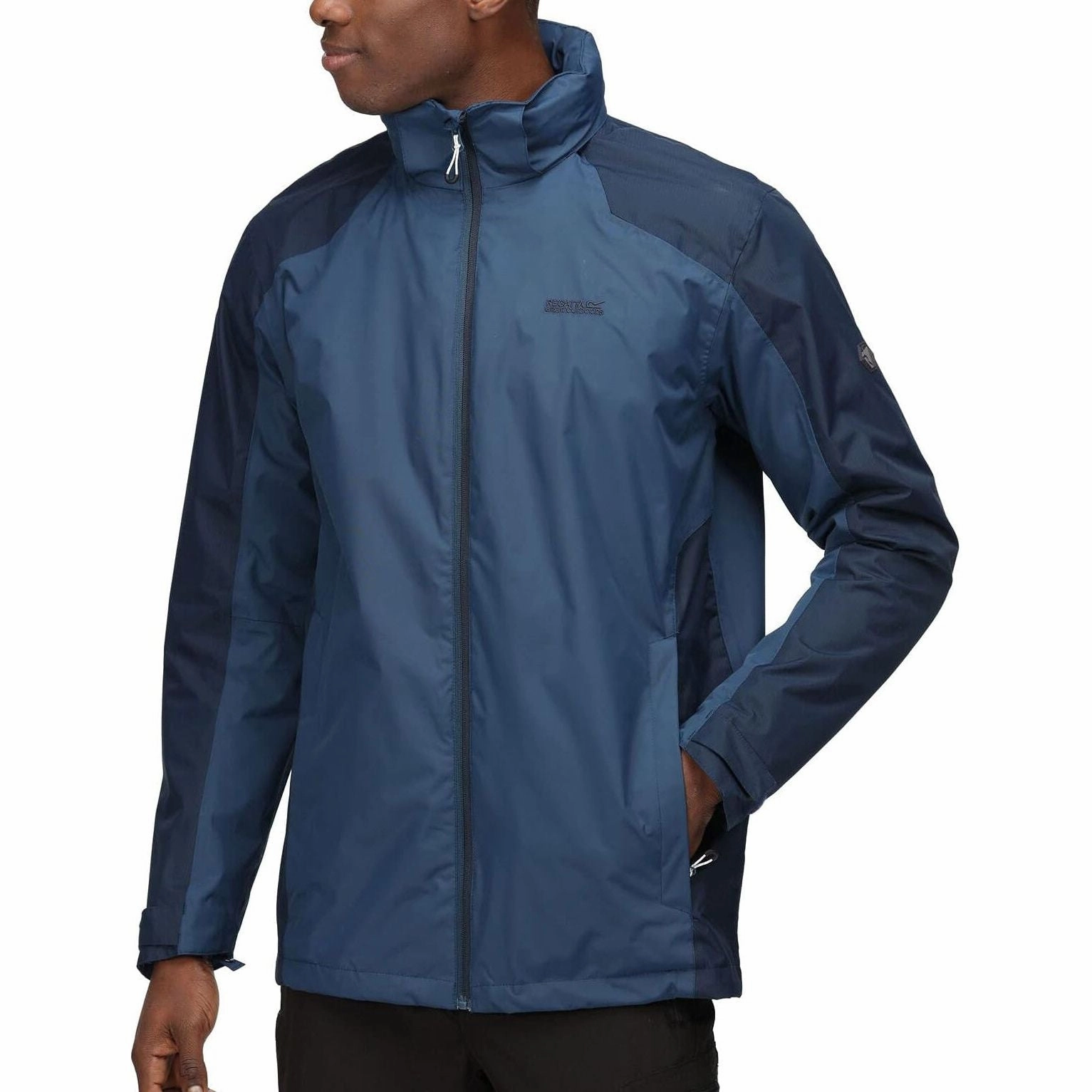 Regatta Telmar IV 3 In 1 Mens Waterproof Jacket - Navy Cozy Fit Non Irritating Edging
