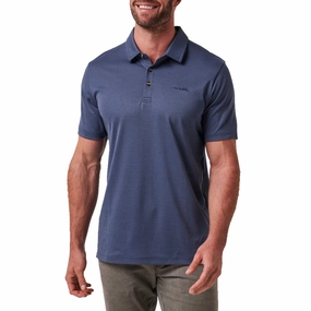 Active Wear Relaxed Style Travis Mathew The Zinna 2.0 Golf Shirt - Mood Indigo/Vintage Indigo