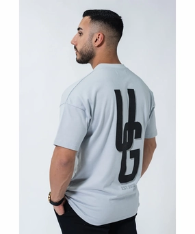 UNDRGROUND Double Print Box Fit Tee (Powder Blue) Spanish Glow Trans Glow