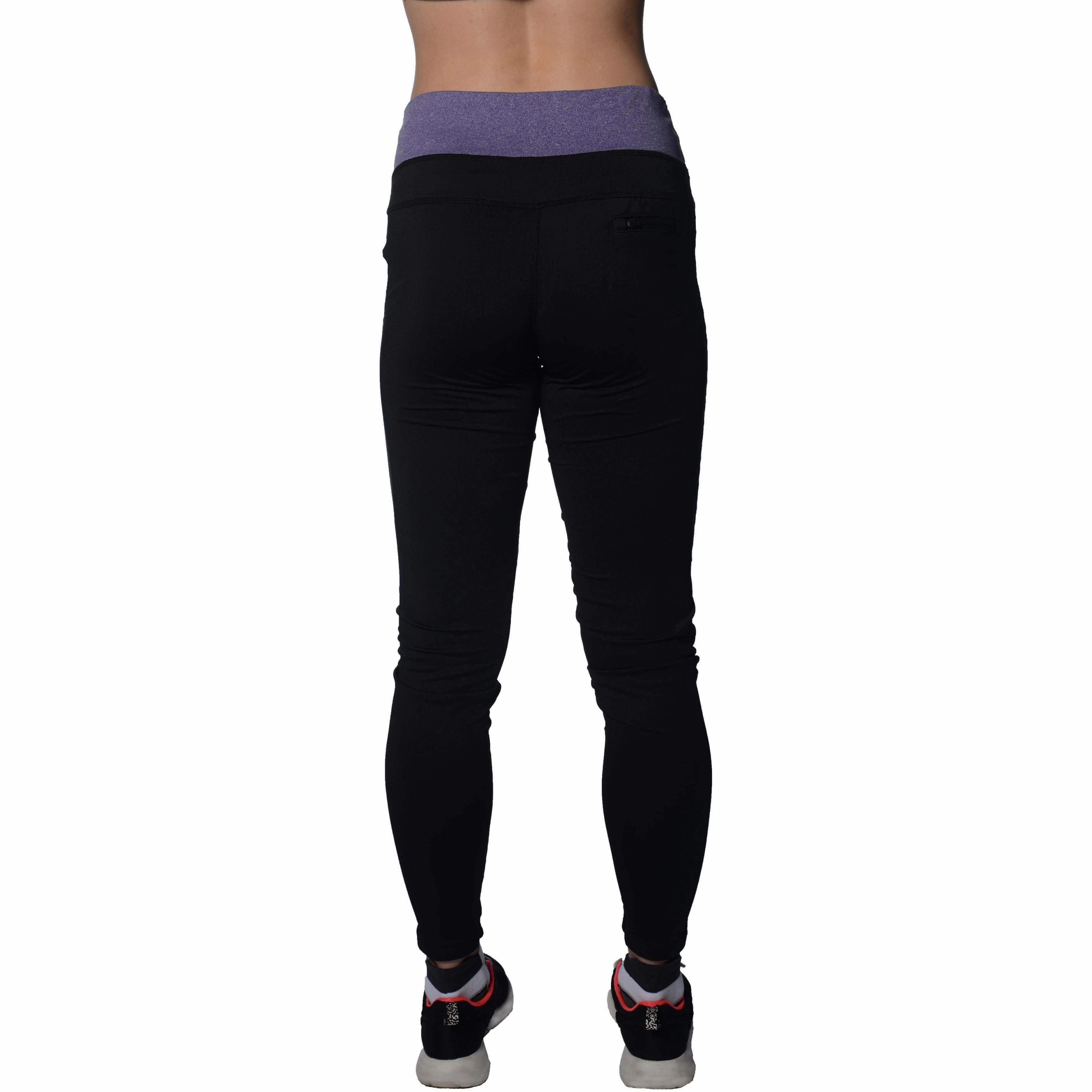 More Mile Marl Womens Training Tights - Black sock