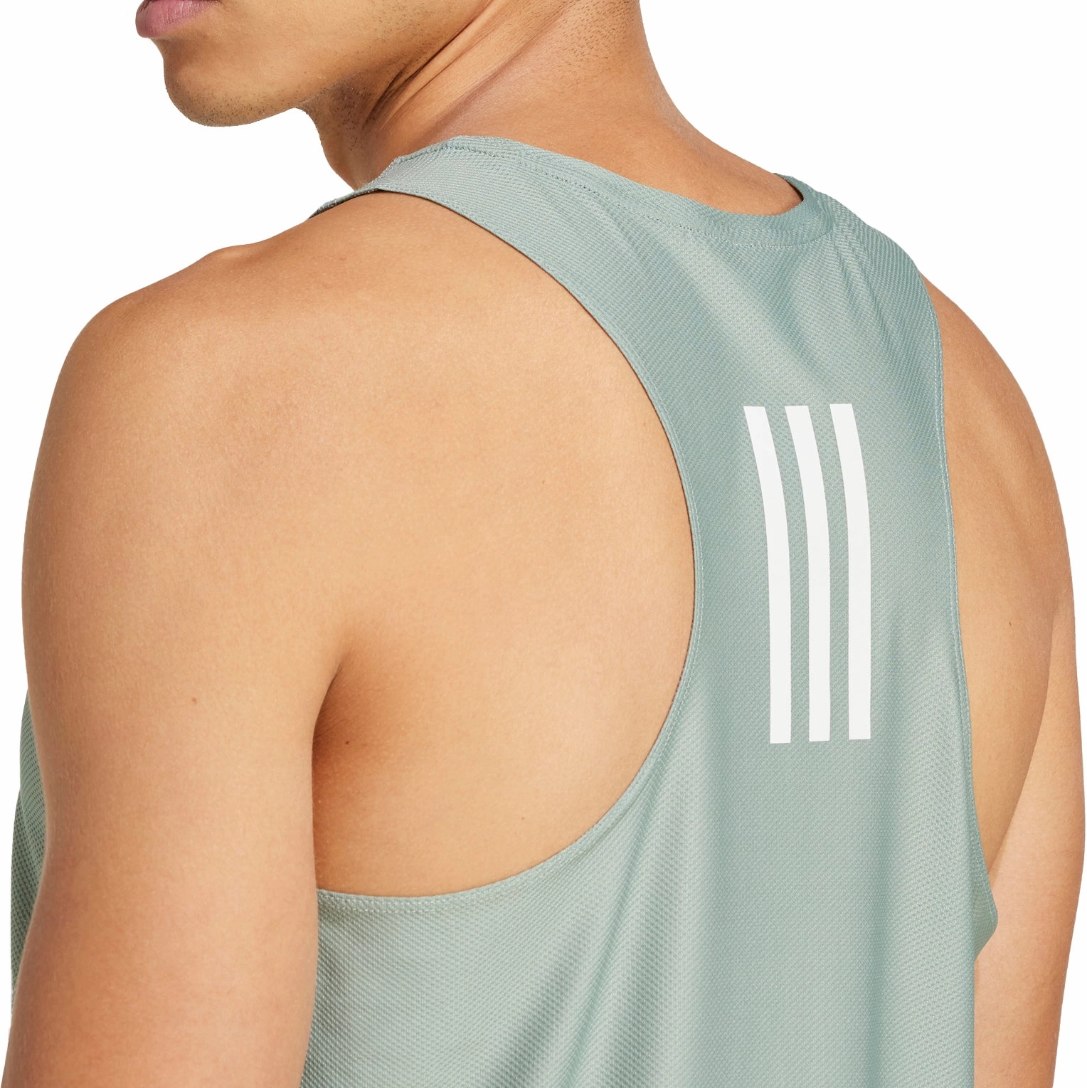 rare wear adidas Own The Run Mens Running Vest - Green