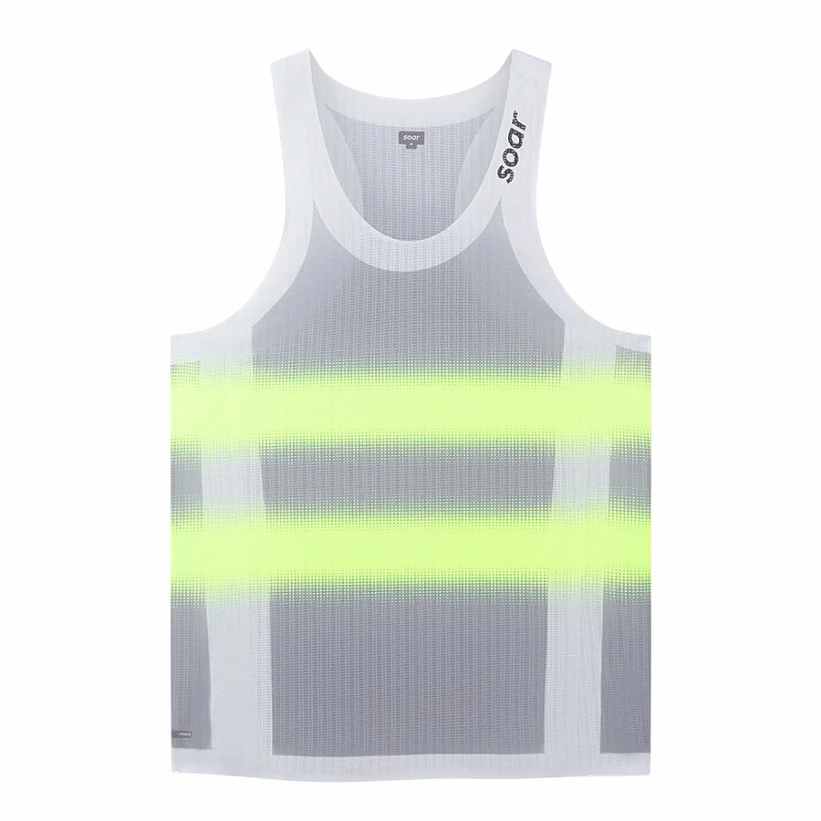 Dream Base HighElasticity Fiber Soar Men's Race Vest Grey / Yellow
