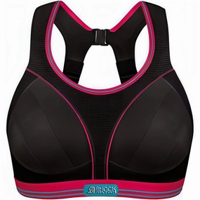Tidy Shock Absorber Ultimate Run Womens Sports Bra - Black