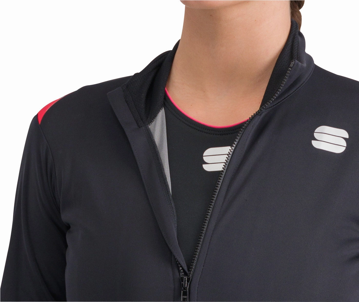 Thermal Insulation Layer Adjustable Sportful Fiandre Light NoRain Womens Cycling Jacket - Black