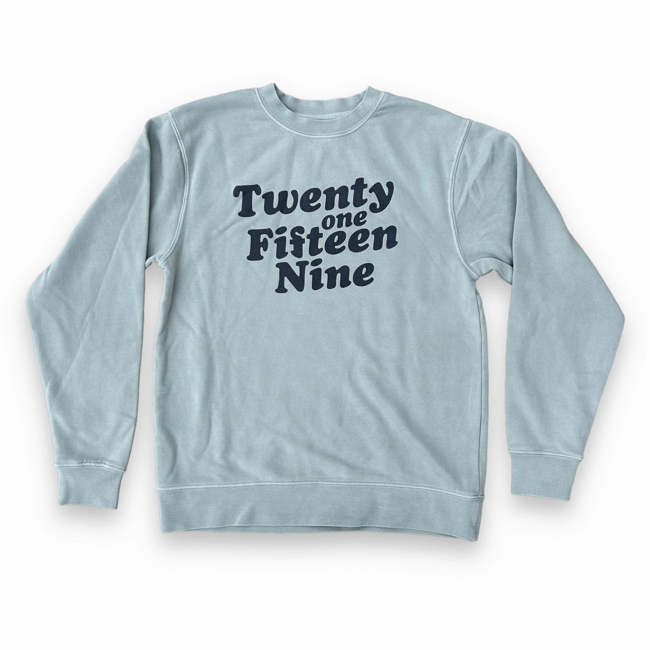 21-15-9 Midweight Crewneck Sweatshirt LaserCut Vents Contoured Silhouette