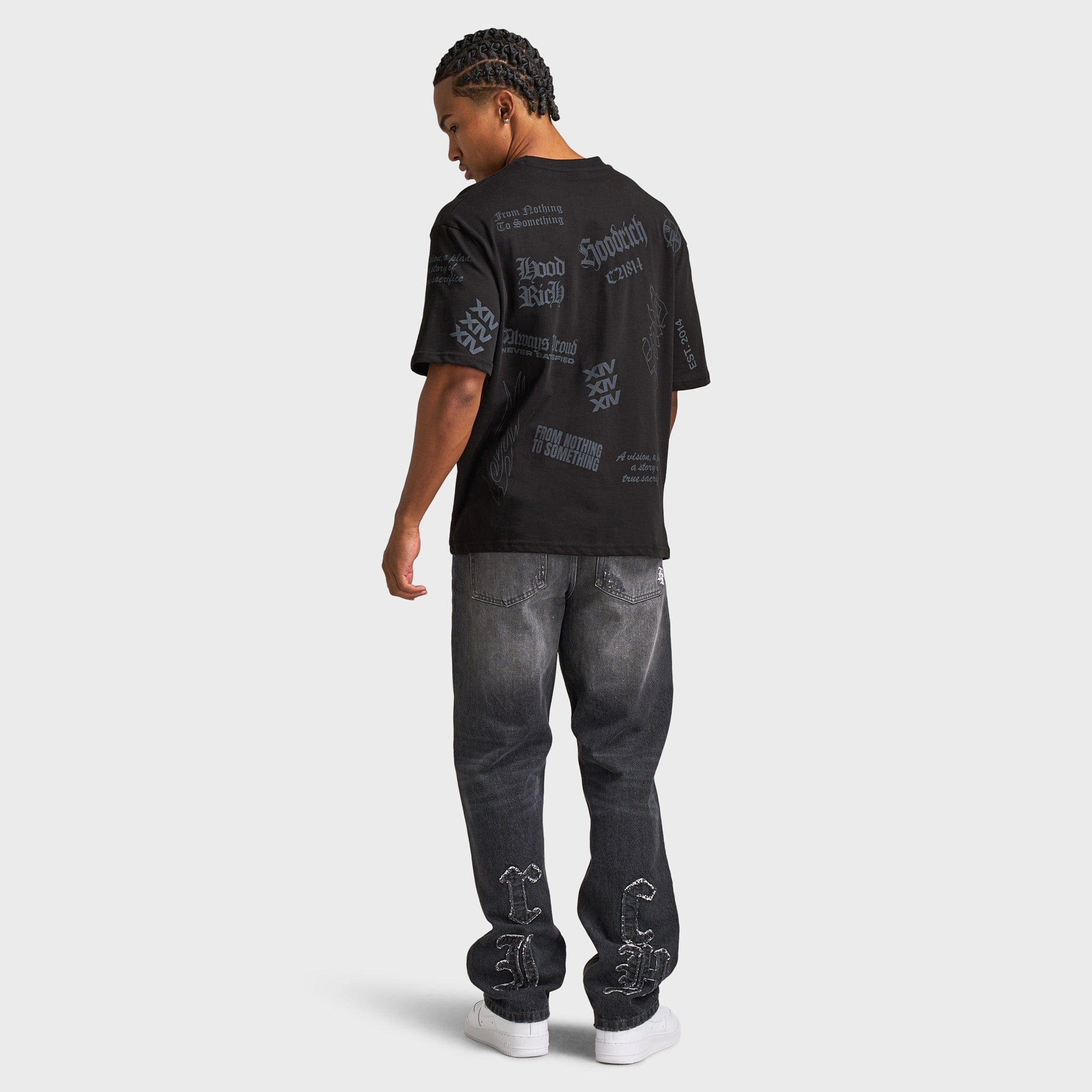 Hoodrich Chroma Oversized AOP T-shirt / Black Advanced Design Temperature Regulating Fabric