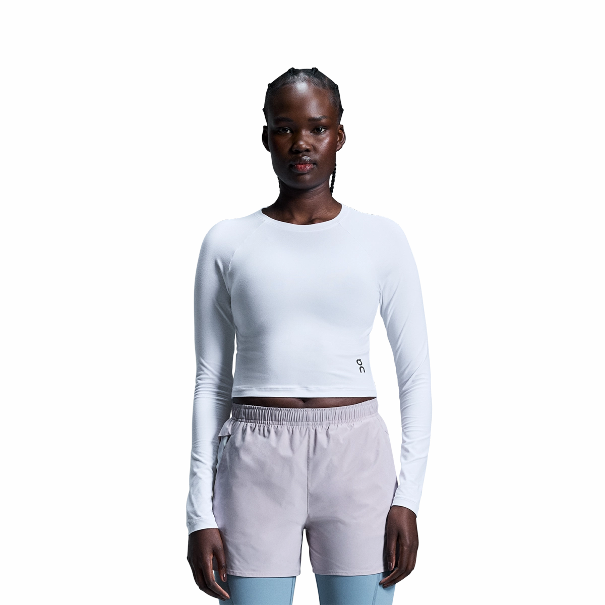 Wrinkle Resistant Finish LaserCut Edges On Movement Crop T Longsleeve