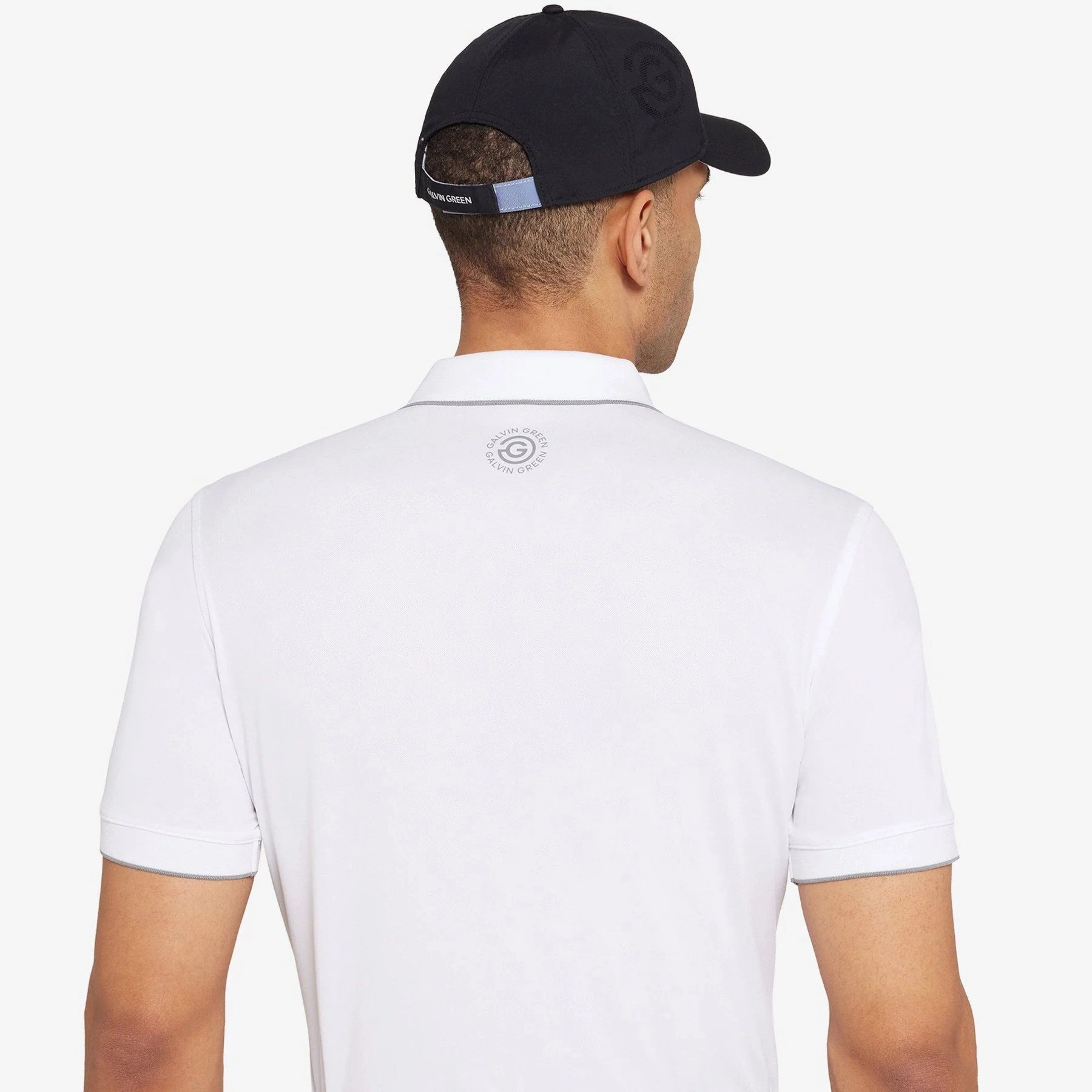 Non Restrictive Cuff Galvin Green Marty Golf Shirt - White