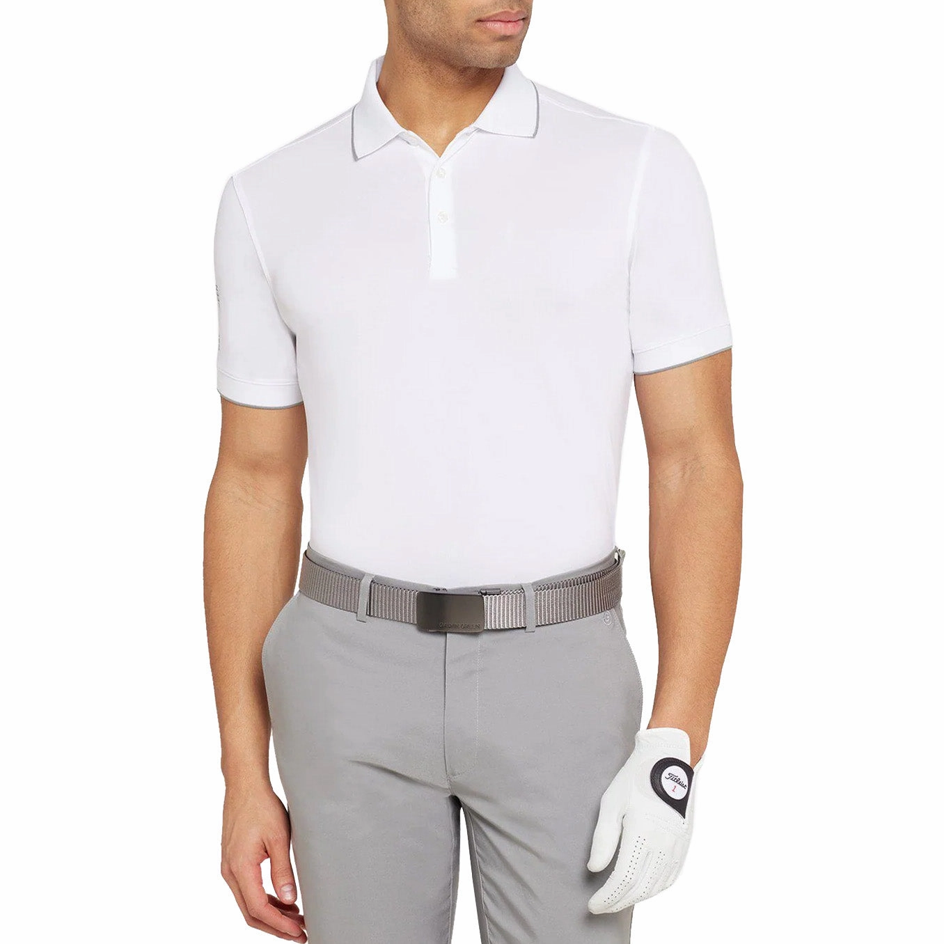 Galvin Green Marty Golf Shirt - White All-day Comfort Modern Cut