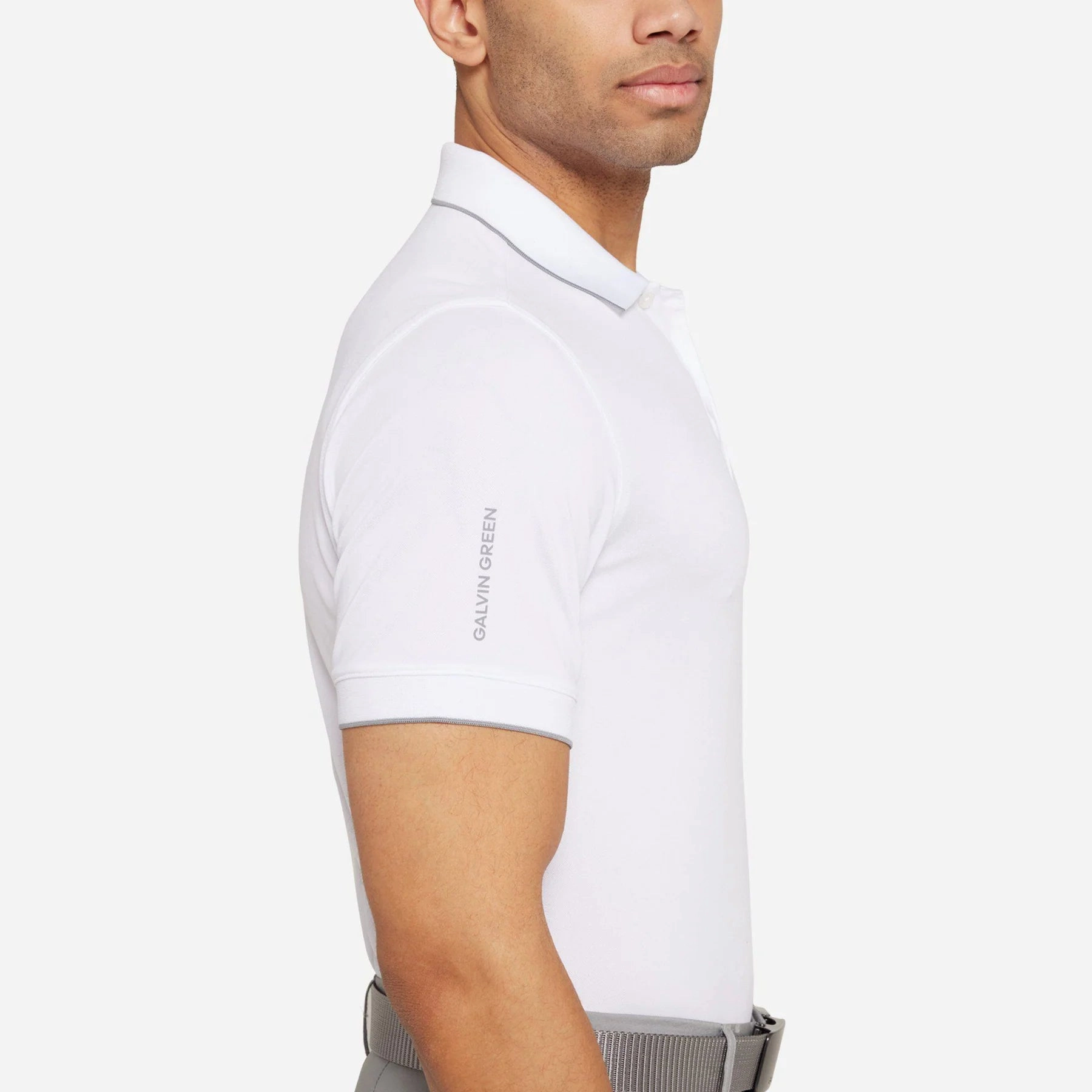 Retro Vibe Galvin Green Marty Golf Shirt - White