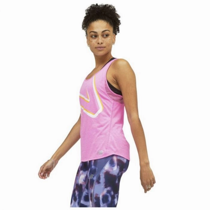 Women's Impact Run Tank Print Stylish Jacket Bonded Seam Construction