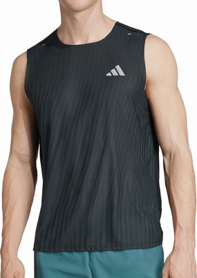 Shield Double Stitched Seams adidas ADI365 ClimaCool  Mens Running Vest - Black