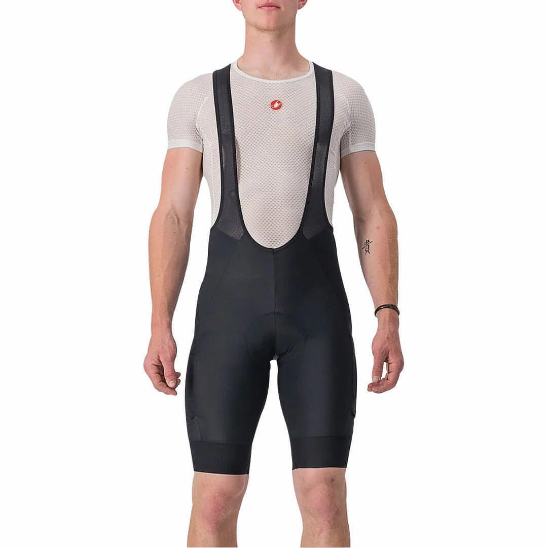 jumpsuit Castelli Unlimited Cargo Mens Cycling Bib Shorts - Black