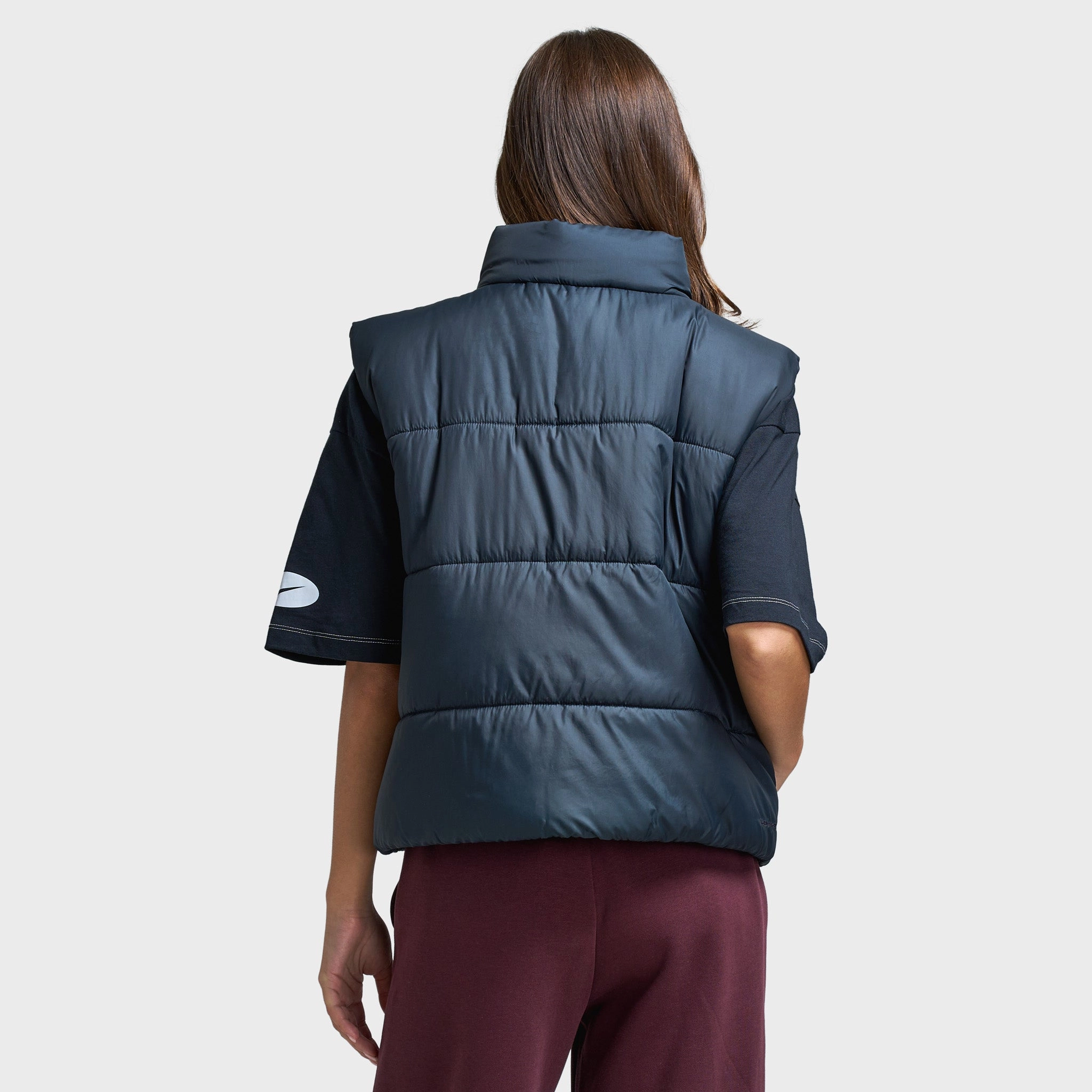 BondedZipperGuards Moisture Wicking Fabric Nike Women's Therma-FIT Loose Vest / Black