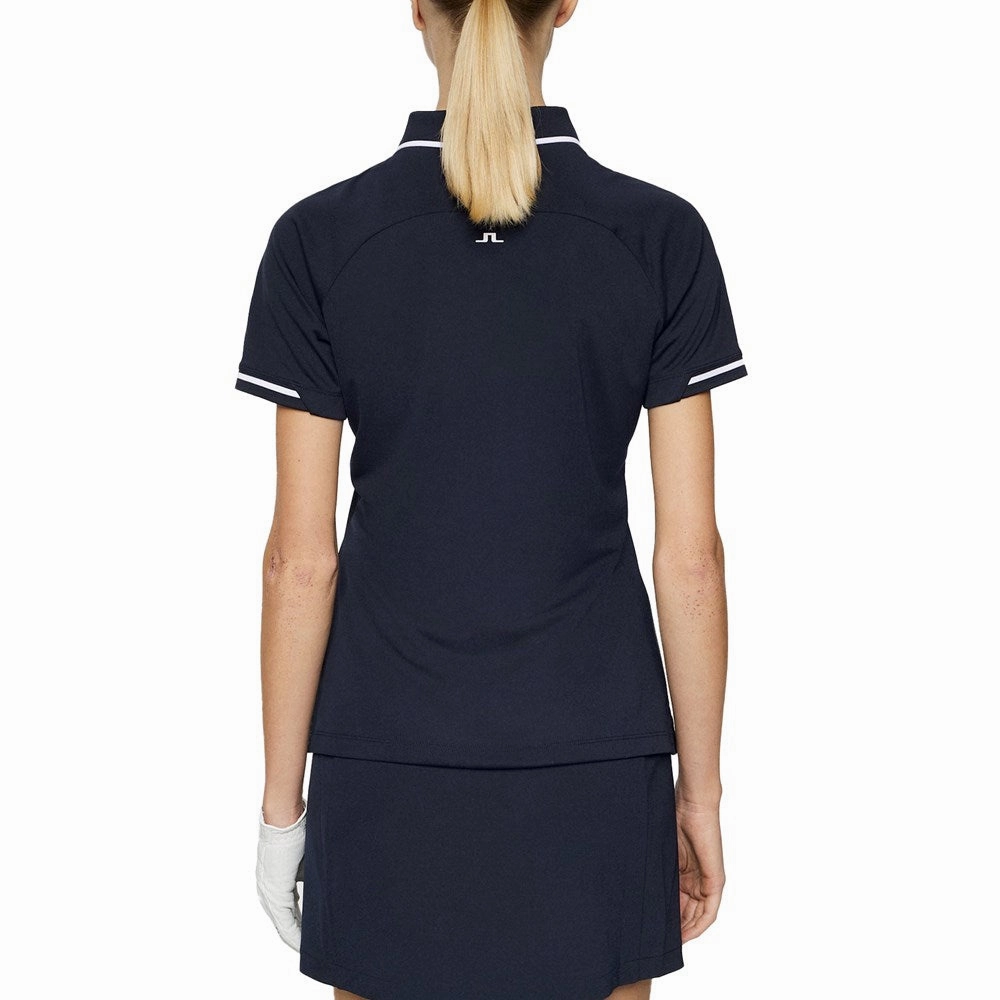 Breathable fabric Weekend Casual J.Lindeberg Women's Lee Golf Polo Shirt - JL Navy