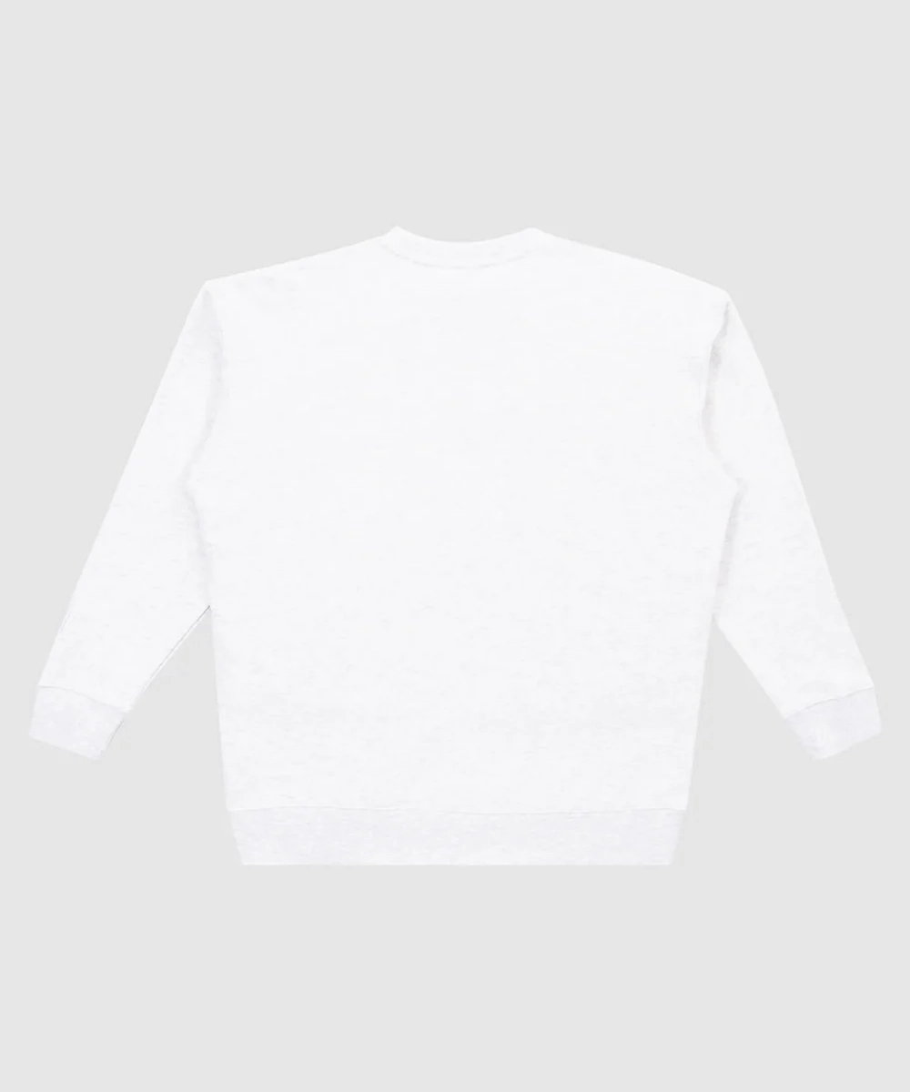 WNDRR Kingsland Crew Sweat (White Marle) ShapeRetentionCloth