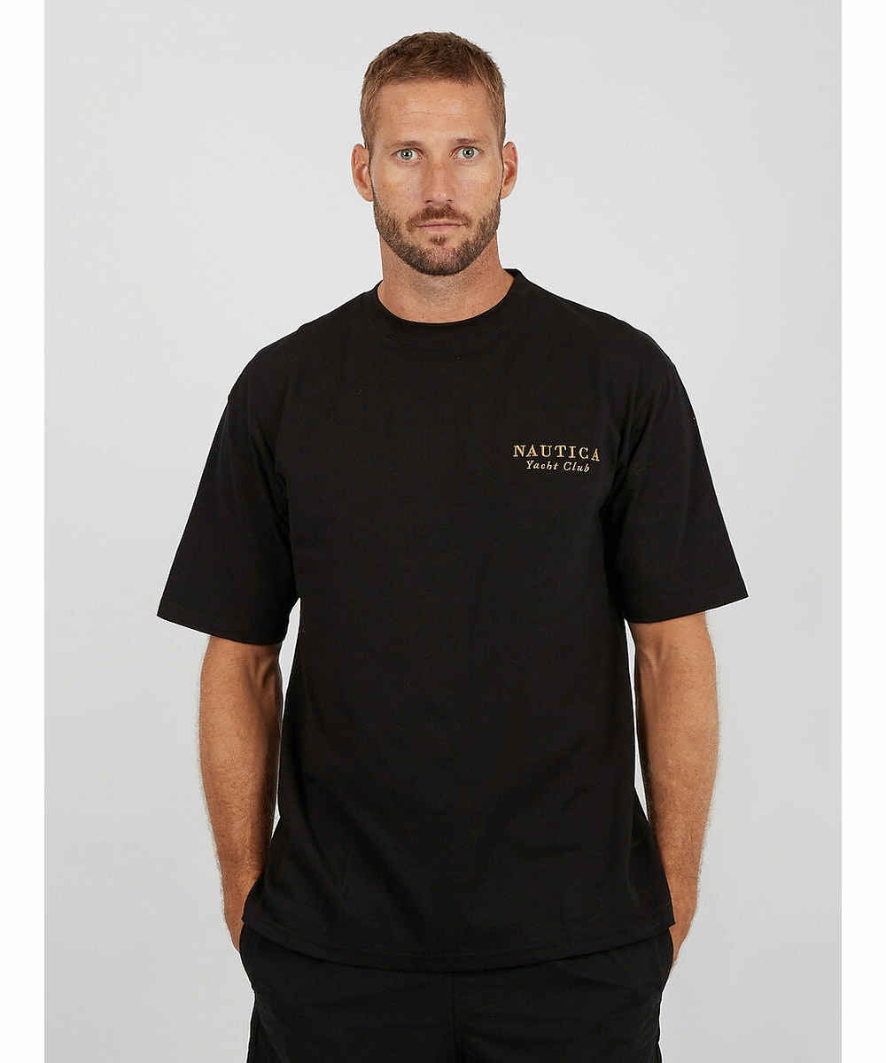 Nautica Federation Heavyweight Tee (Black) Snow Core Evening Chic