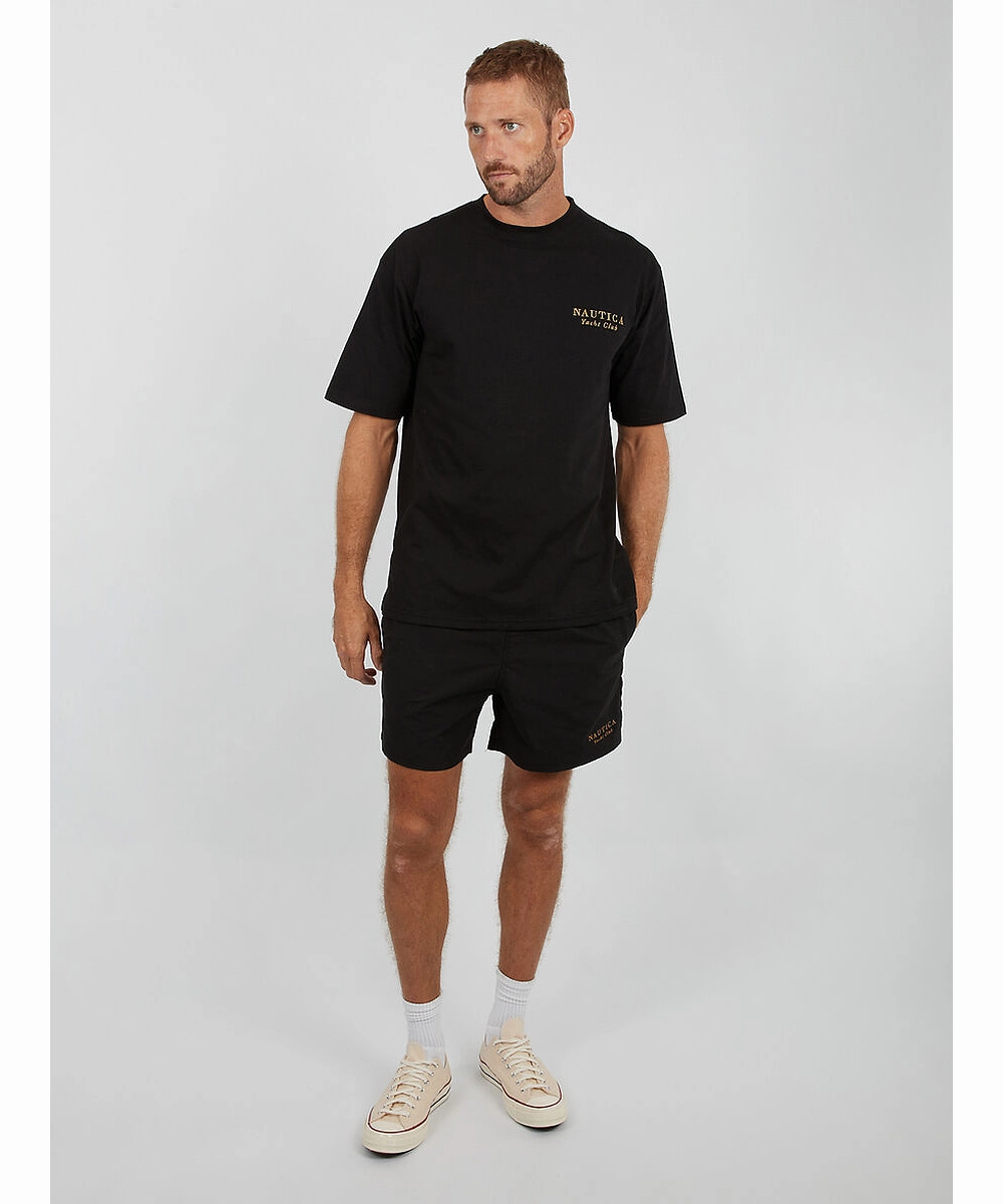 FadeResistantColors Nautica Federation Heavyweight Tee (Black)