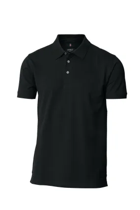 Breathable Lamination MoistureWicking Harvard Stretch Deluxe Polo Shirt | BLACK