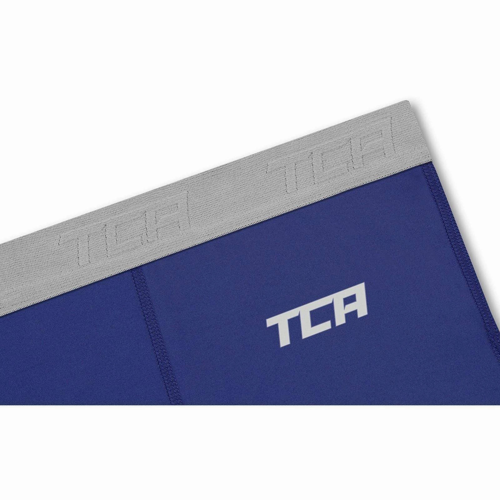 GlowInTheDark Accents TCA Pro Performance Endurance Womens 3/4 Capri Running Tights - Blue