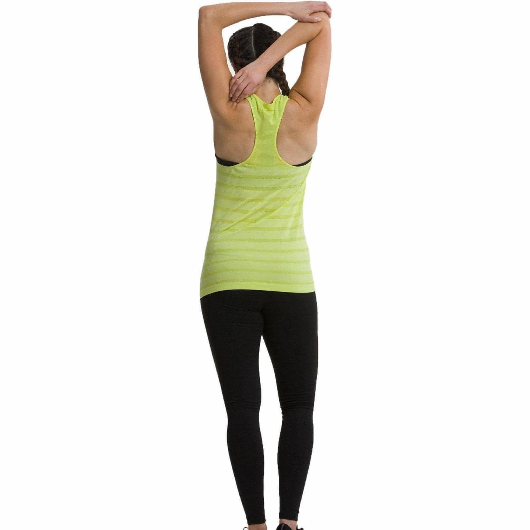 TCA QuickDry SuperKnit Womens Running Vest Tank Top - Green Indoor Use Abrasion Resistant Surface