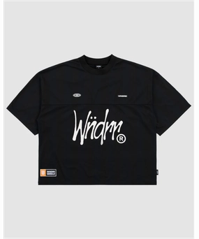 Athleisure Cool Concert Vibe WNDRR Starter Quarterback Jersey (Black)