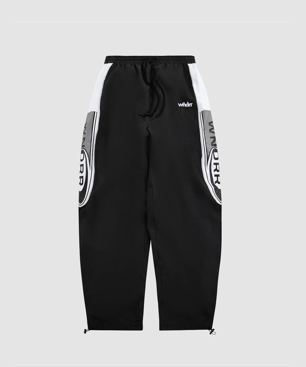 QuickRelease Fasteners LightweightInsulation WNDRR Station Sport Trackpant (Black/Grey)