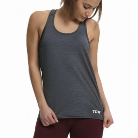 Outdoor Wear vacation TCA Vista Cross Back Womens Running Vest Tank Top - Black