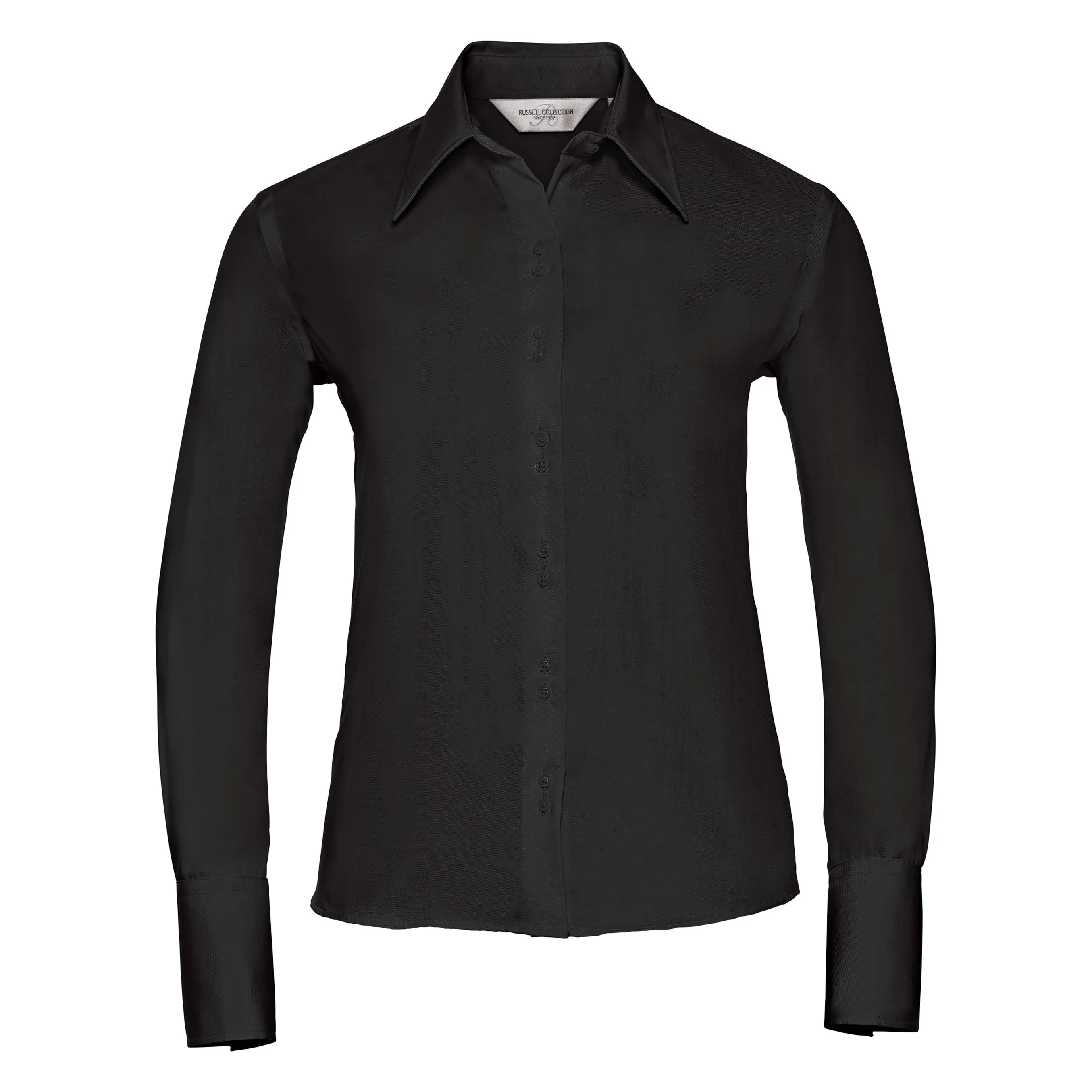 Women's Long Sleeve Ultimate Non-iron Shirt | BLACK Trend Base