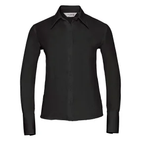 Women's Long Sleeve Ultimate Non-iron Shirt | BLACK Trend Base