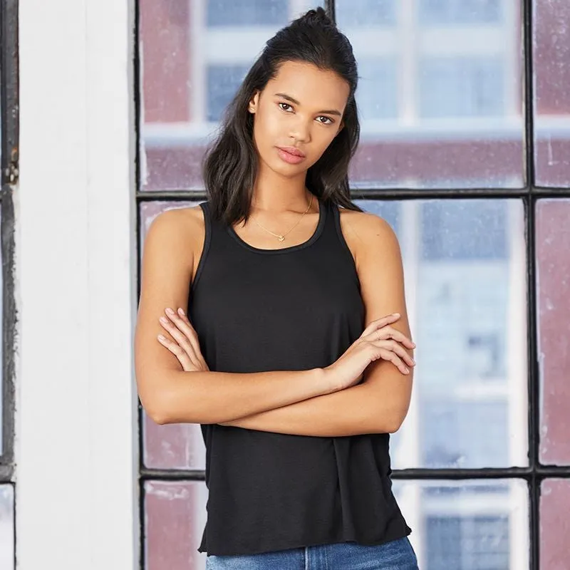 OdorResistantClothing Flowy Racerback Tank Top | BLACK