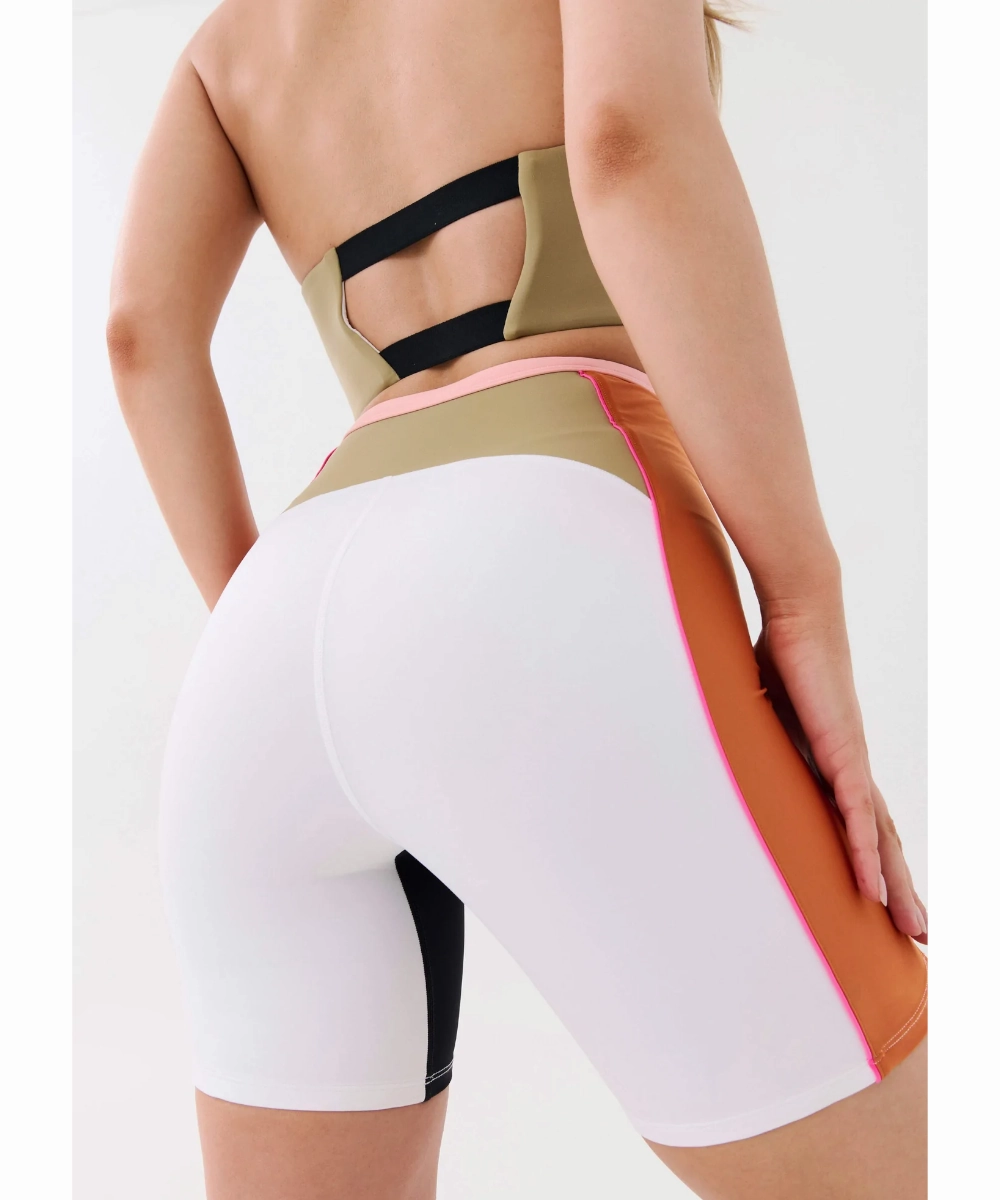 P.E Nation Air Time Bike Short (Optic White) UltraSoftFinish