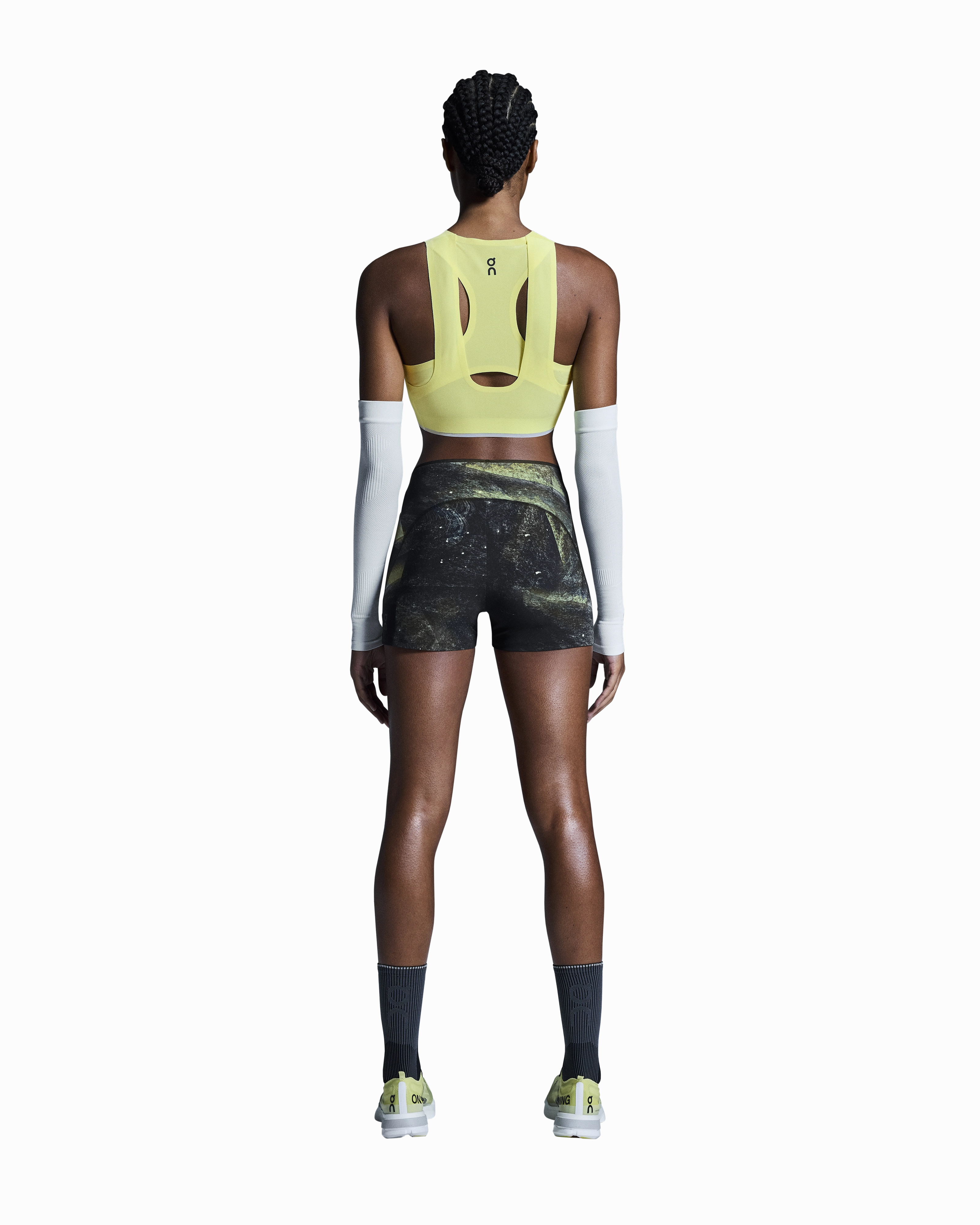 Adjustable Drawcord Women's Race Crop Limelight