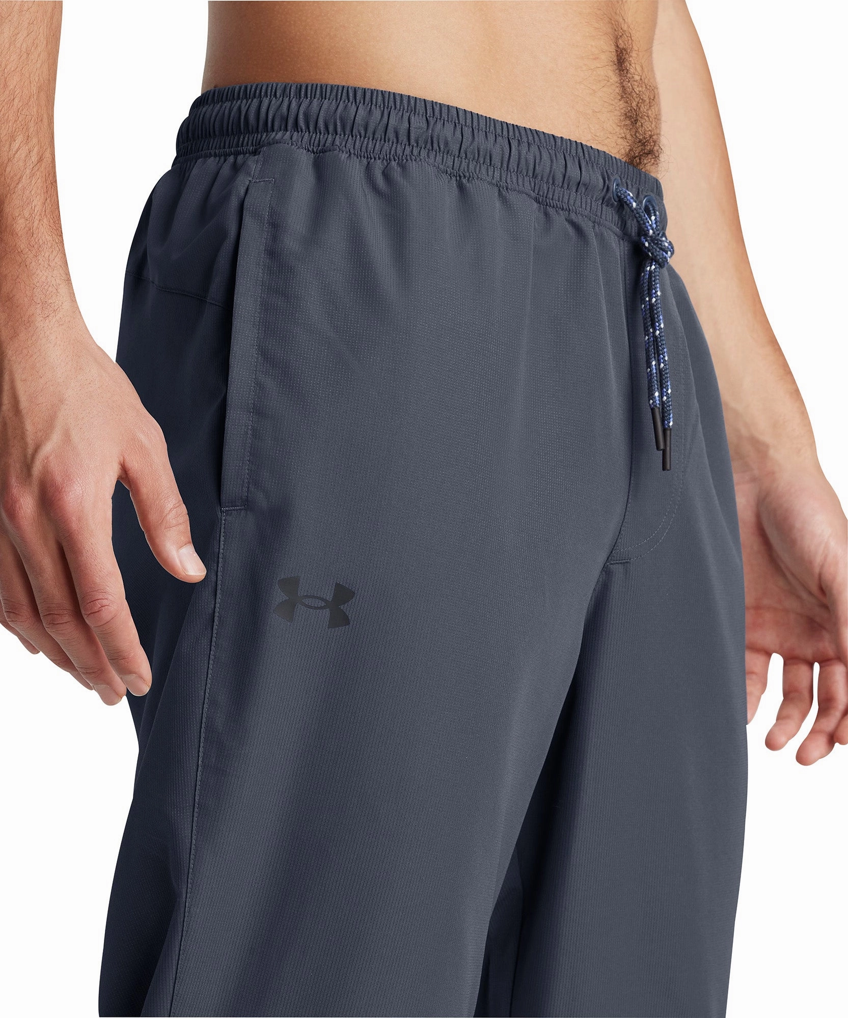 Under Armour Icon Legacy Windbreaker Mens Running Pants - Grey Travel Ready Fit