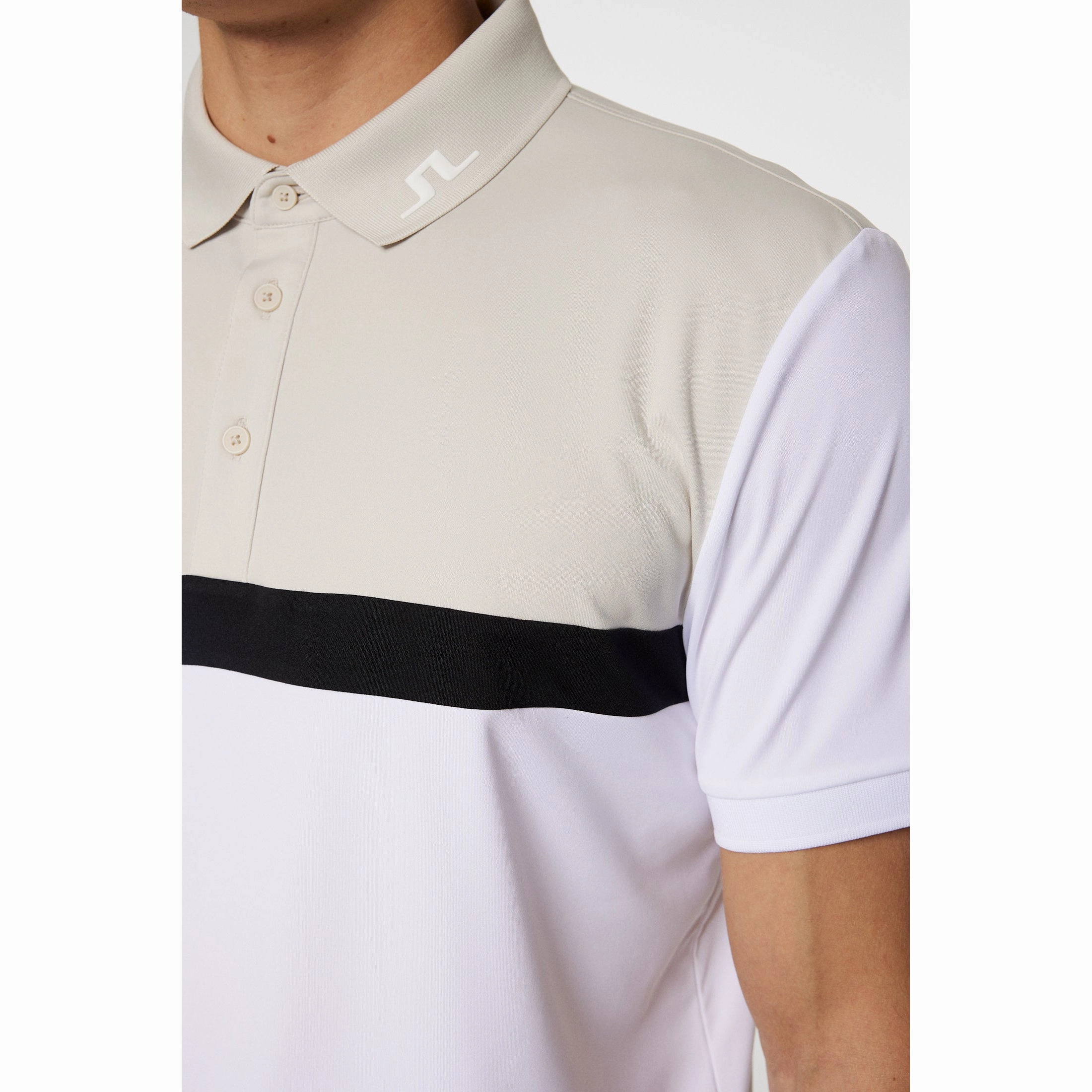 Fashionable Fit J.Lindeberg Jeff Golf Polo Shirt - White