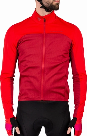 Endura FS260 Pro Roubaix Long Sleeve Cycling Jersey - Red Active Gear