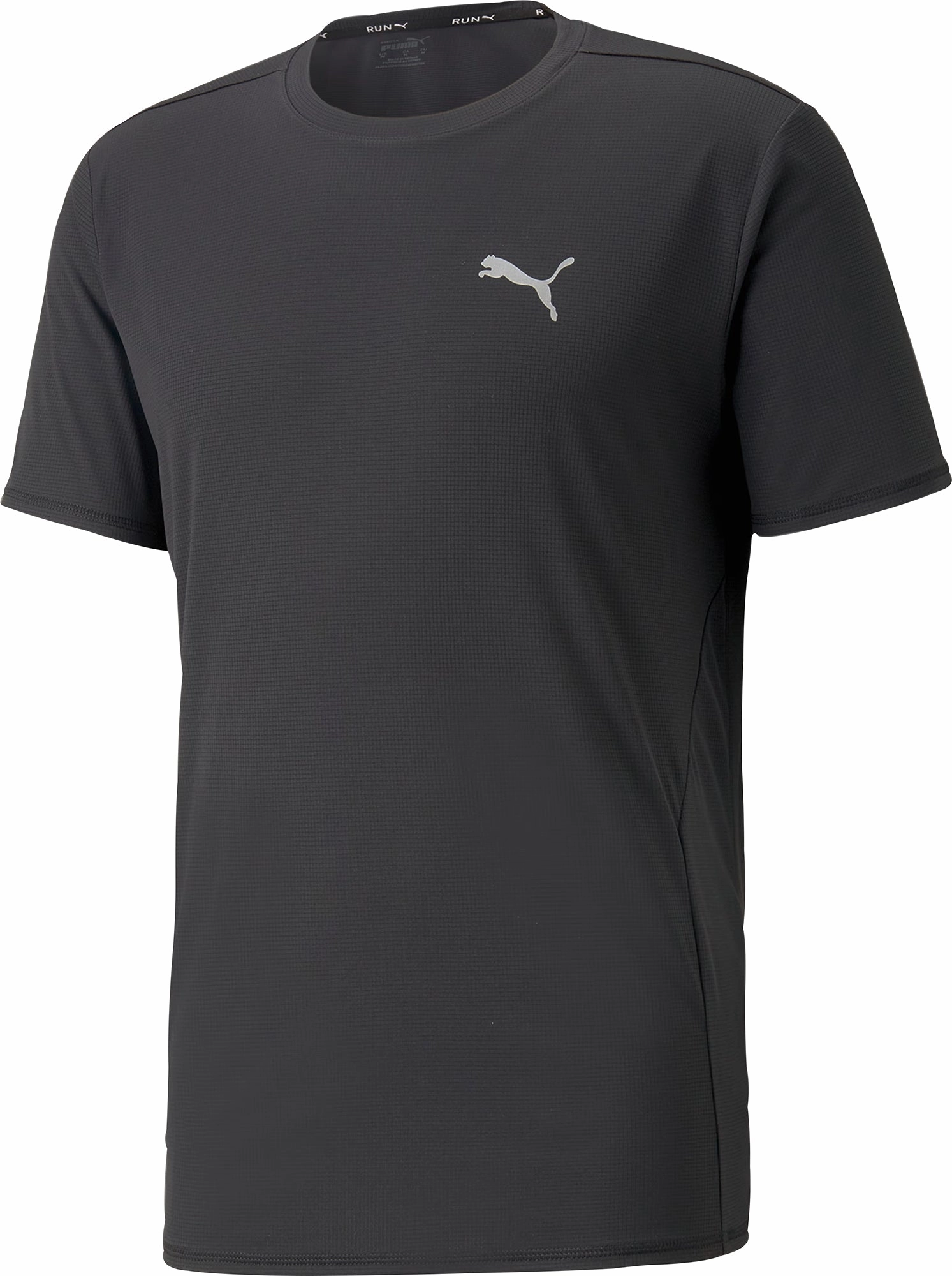 Puma Favourite Short Sleeve Mens Running Top - Black Adult sophistication Versatile Fit