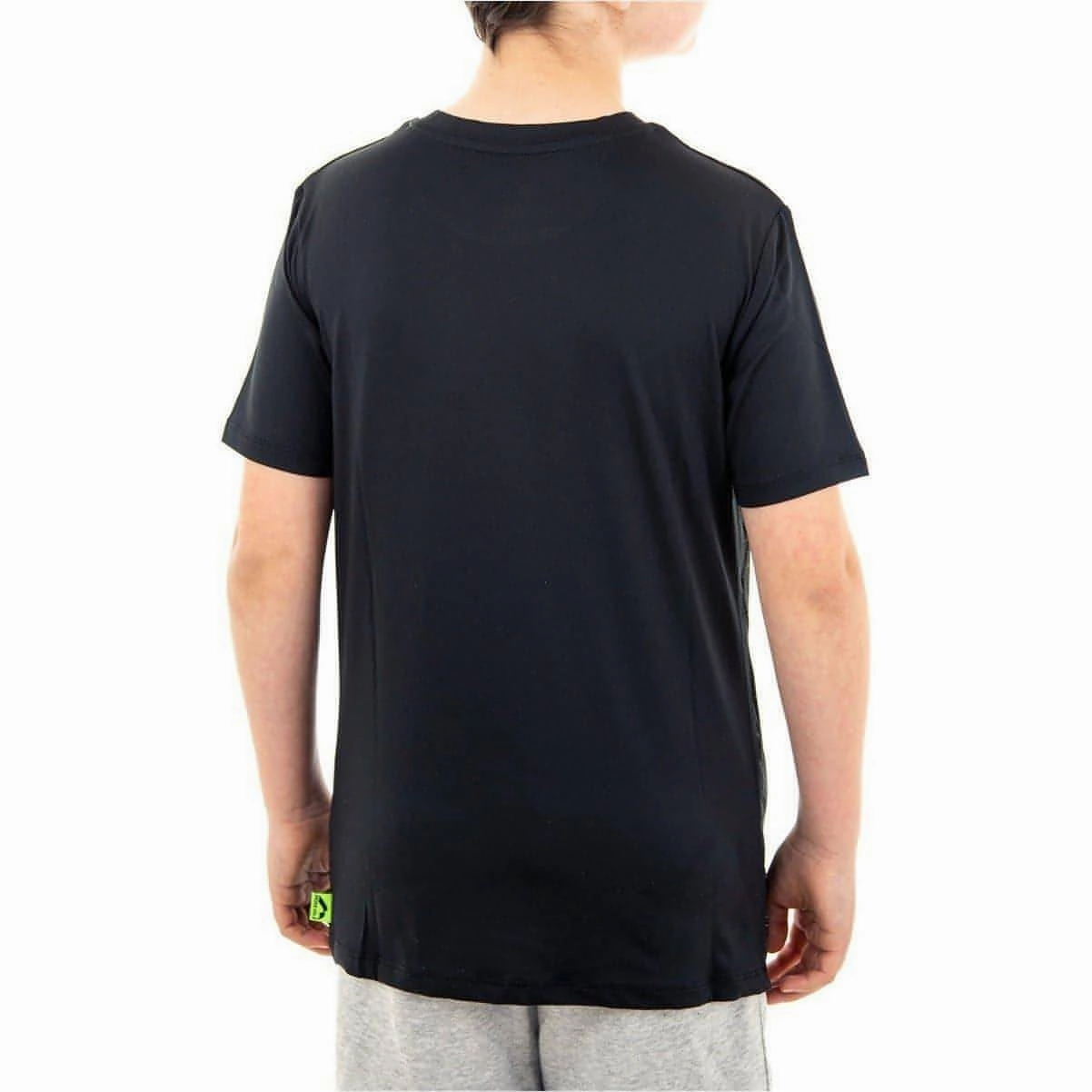 More Mile Boys Short Sleeve Running Top - Black Holiday Trend