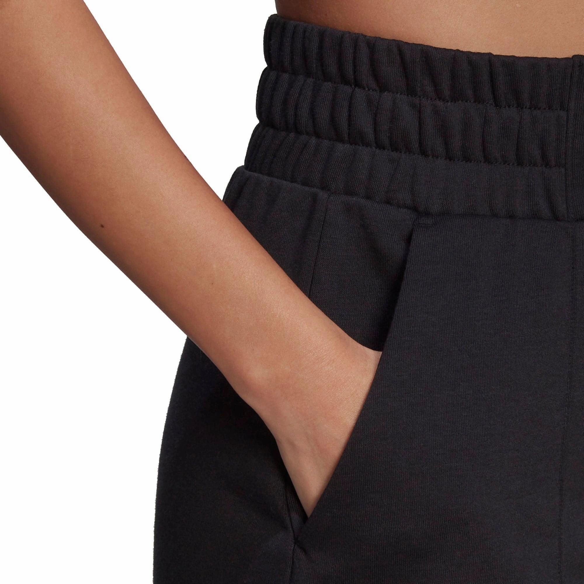 adidas Hyperglam French Terry Womens Training Shorts - Black school clothing Wide Leg Silhouette