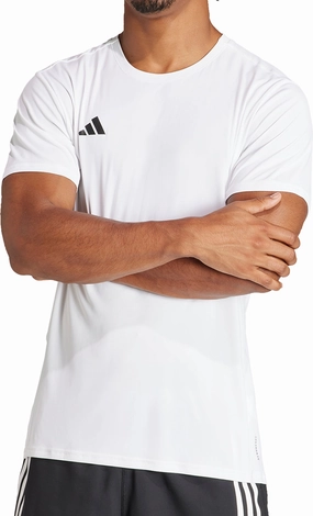 adidas Adizero Essentials Short Sleeve Mens Running Top - White Non Iron Fabric