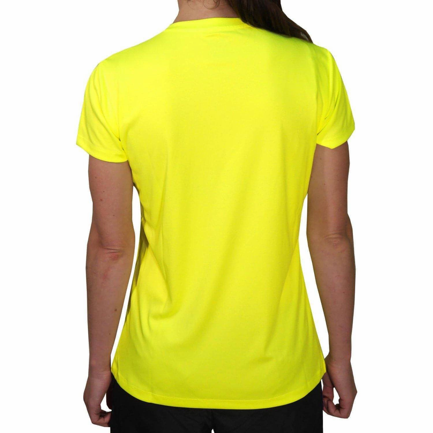 Active Wearable More Mile M-Tech Dry Girls Short Sleeve Running Top - Yellow