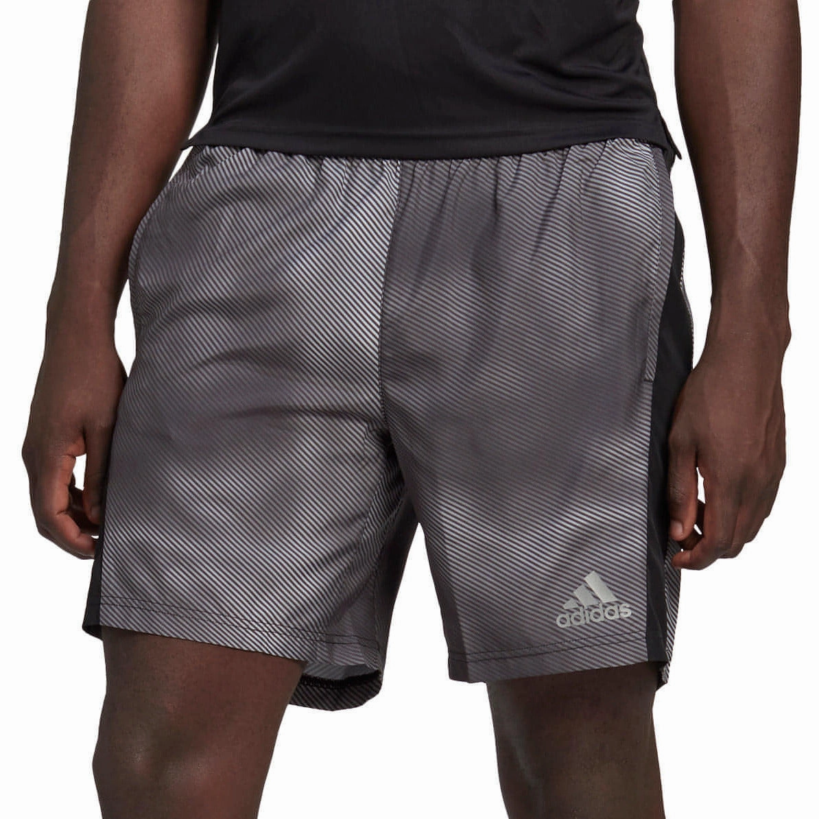 Go Light adidas Own The Run 7 Inch Mens Running Shorts - Grey