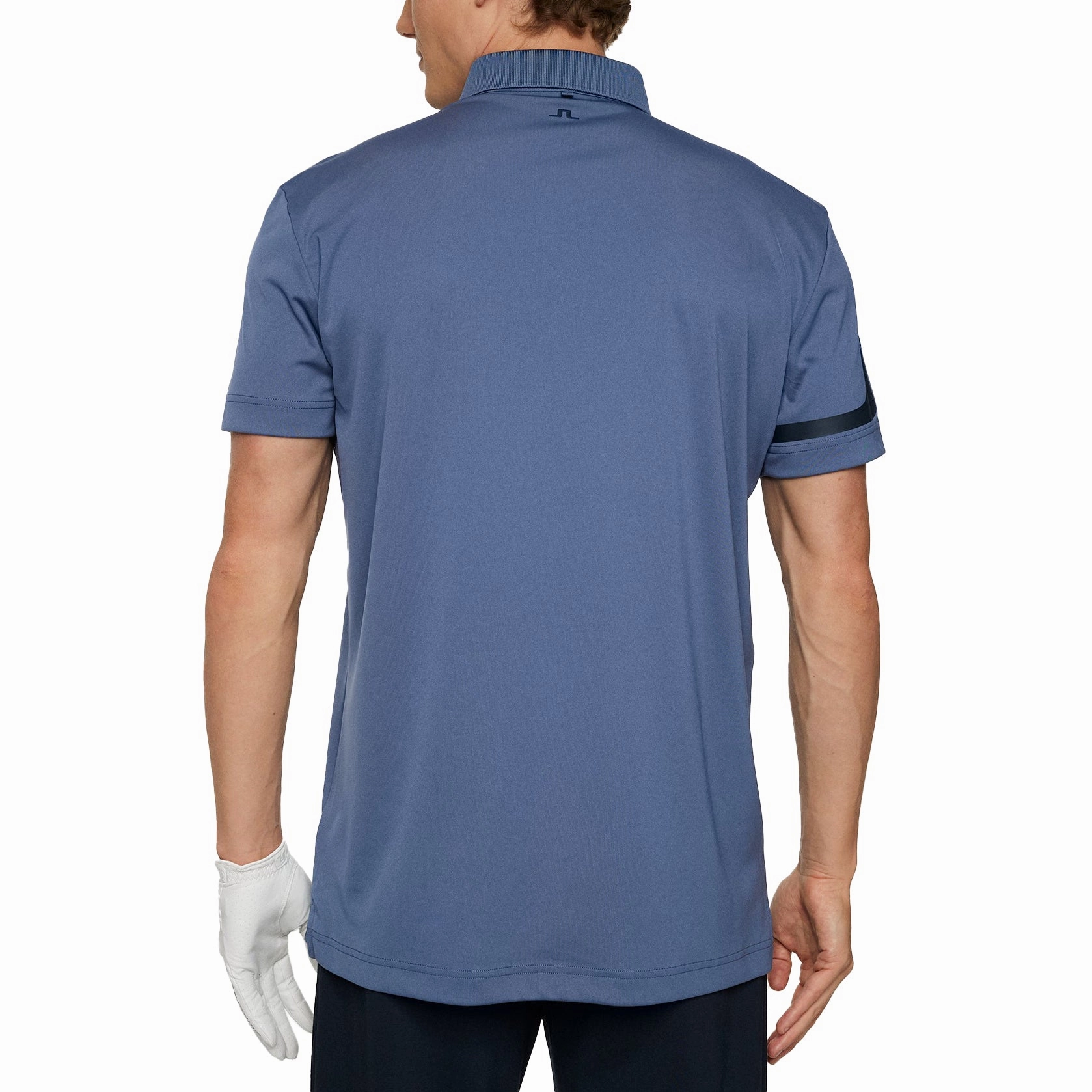 warm weather J.Lindeberg Heath Regular Fit Golf Polo Shirt - Vintage Indigo