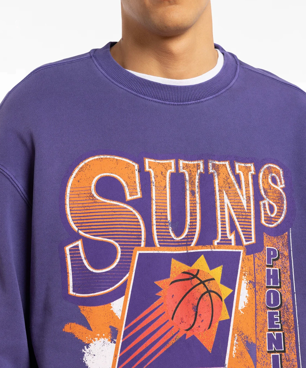 Noble Core Mitchell & Ness Phoenix Suns Paintbrush Crew (Suns Purple)