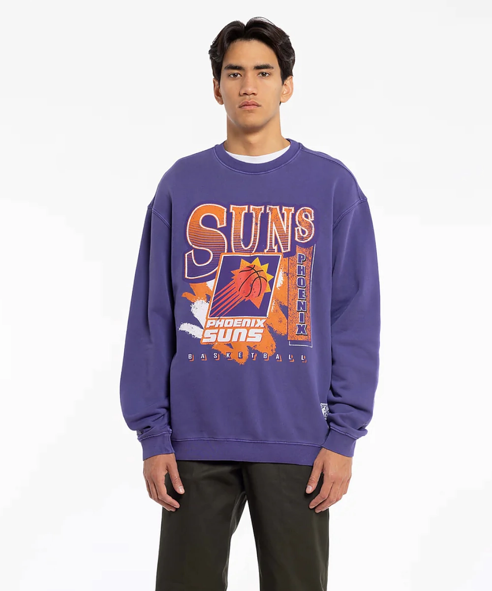 Mitchell & Ness Phoenix Suns Paintbrush Crew (Suns Purple) AbrasiveReinforcedZones