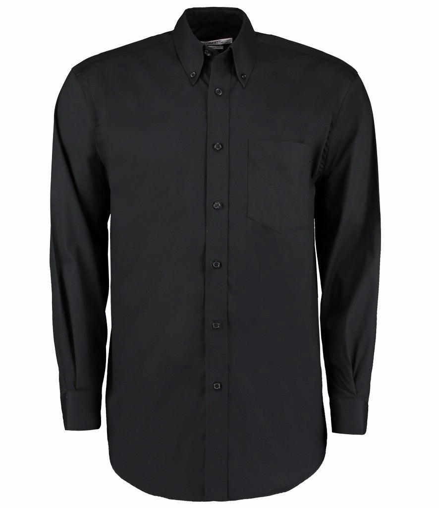 Long Sleeved Corporate Oxford Shirt | BLACK Next Core