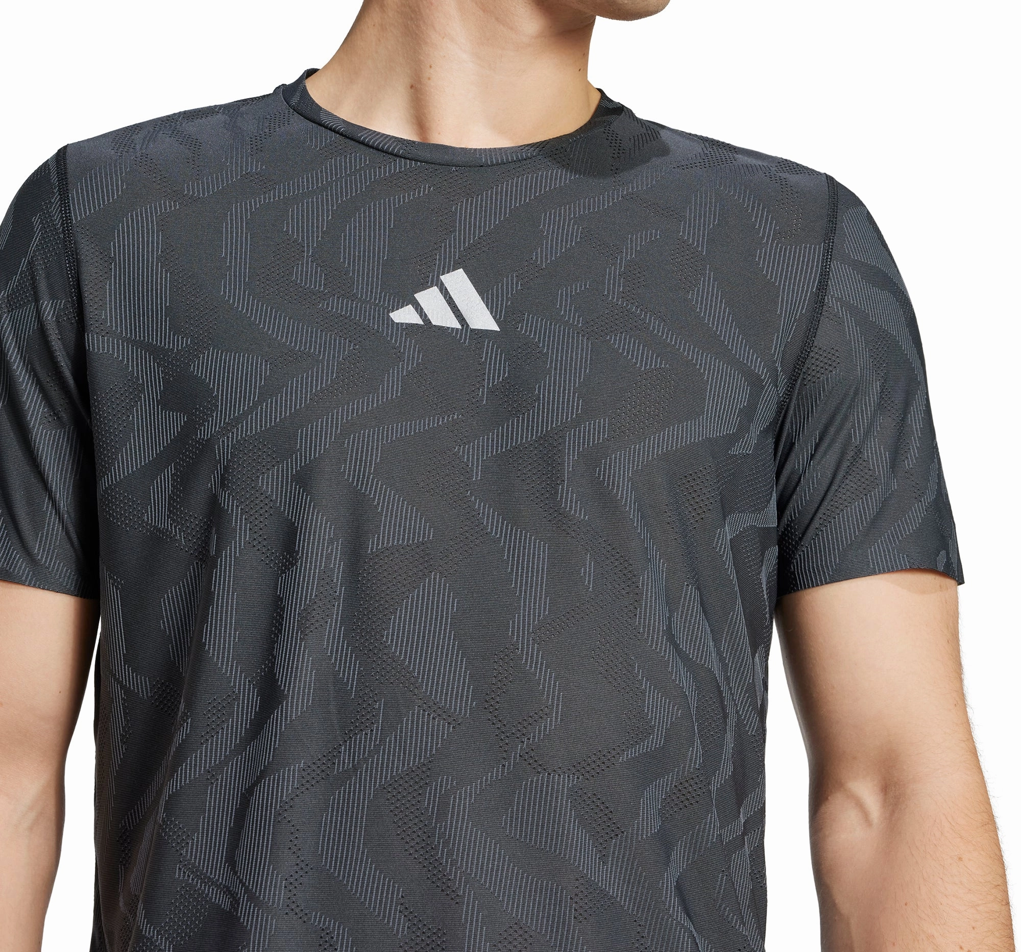 adidas Ultimate Engineered ClimaCool  Short Sleeve Mens Running Top - Black Collared discount offer