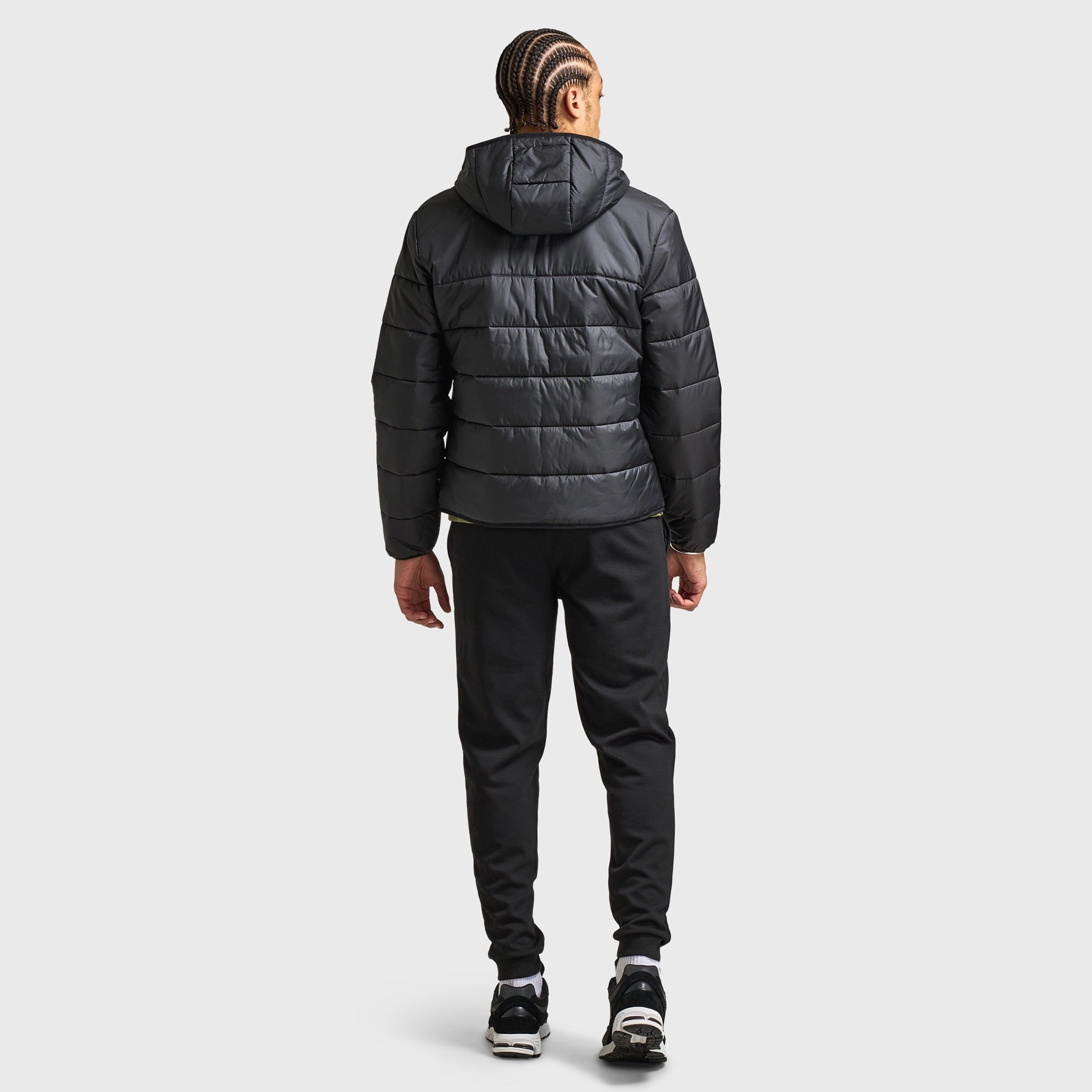 Lacoste Padded Jacket / Black Fur Trim
