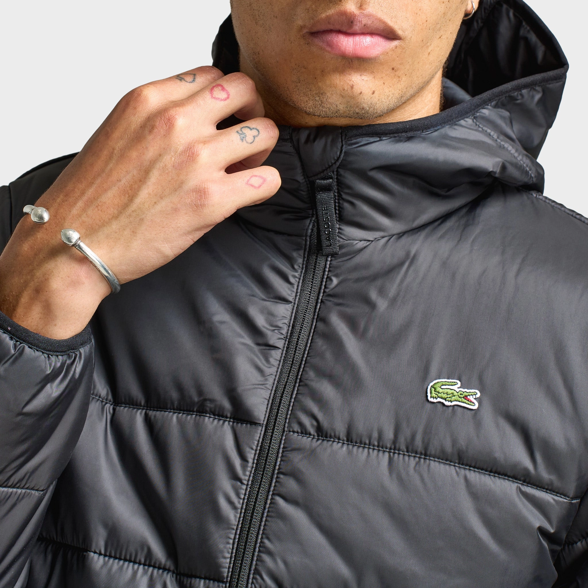 fitted fit Polyester Lacoste Padded Jacket / Black